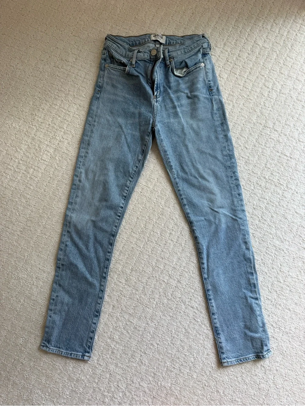 AGOLDE Light Blue Women’s Slim Straight Jeans